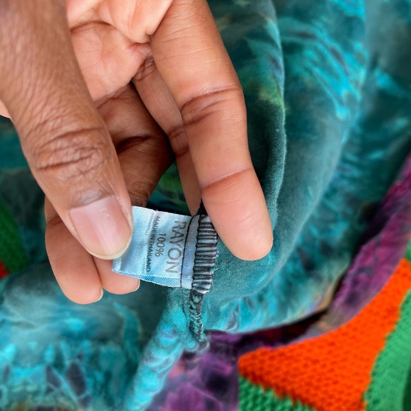 Boho Hippie Tie Dye Tank Dress - Picture 5 of 5